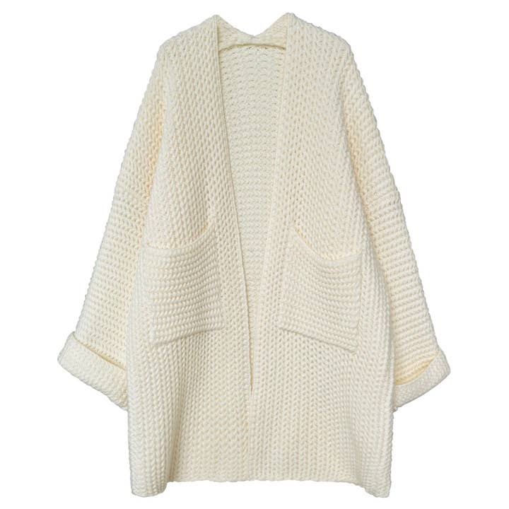 Rosa Clothing - Wholesale Cardigan - Women's - Gentle Soft Hollow Twist Knitted Long Cardigan