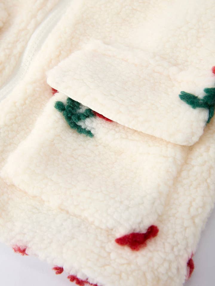 Rylee Faith Designs – Casaco - Crianças por atacado – Casaco de Pêlo de Cereja para Meninas – Casaco de Inverno com Fecho de Correr3