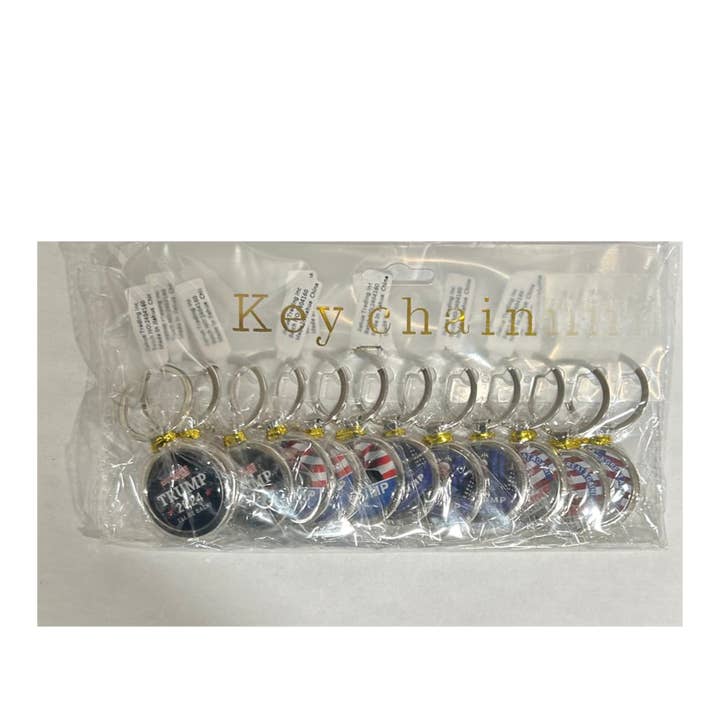 K & S WHOLESALE INC - Wholesale Keychain - Unisex - Trump Keychain 12 CT1