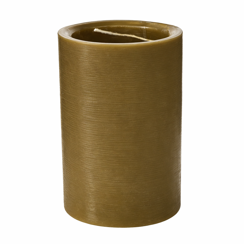 Afton Candle Inc - Wholesale Pillar Candle - Amber and Moss2