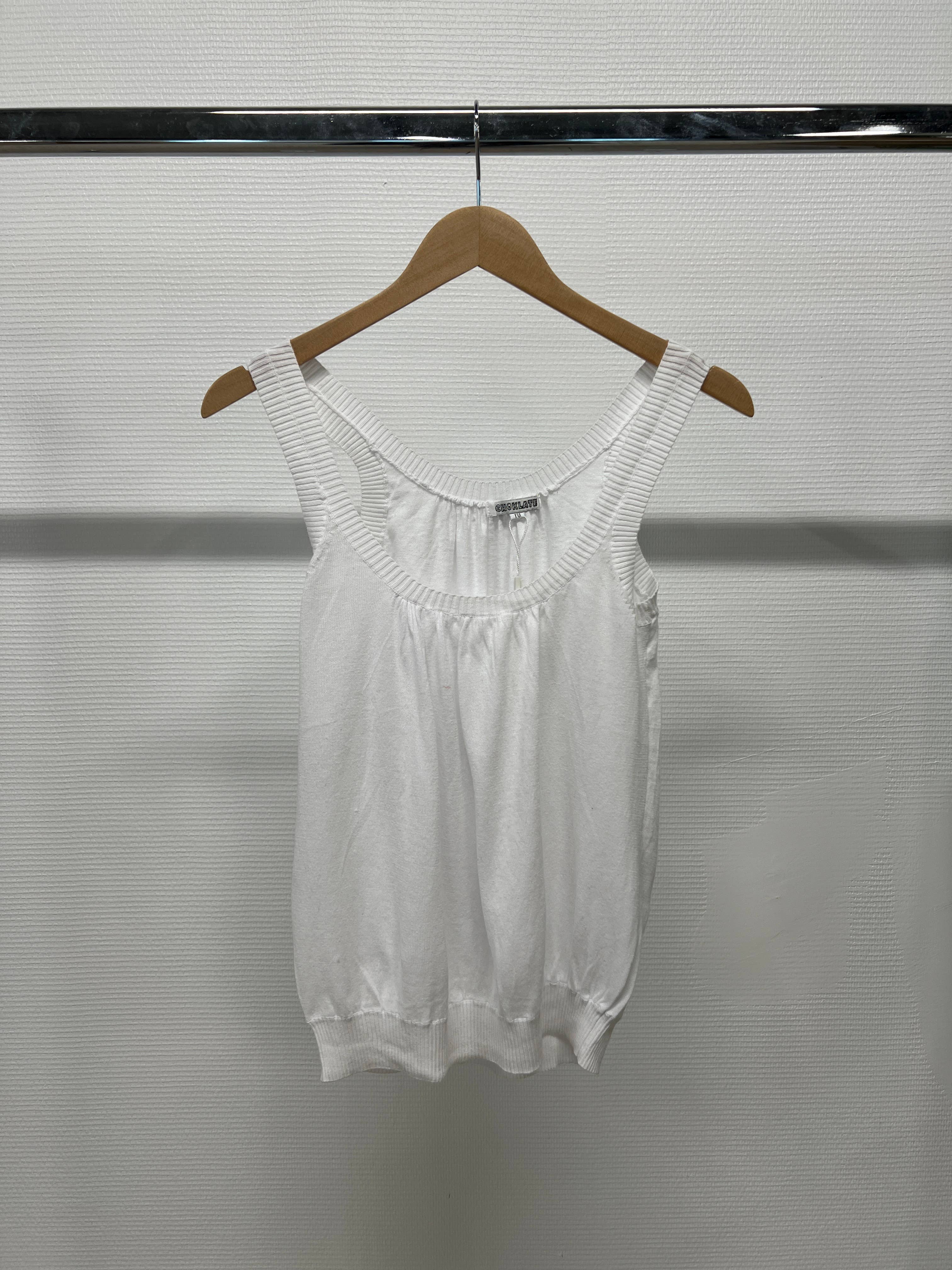 CHOKLATE PARIS - Wholesale Tank Top - Women's - Top tank round neck cotton knit - 25486