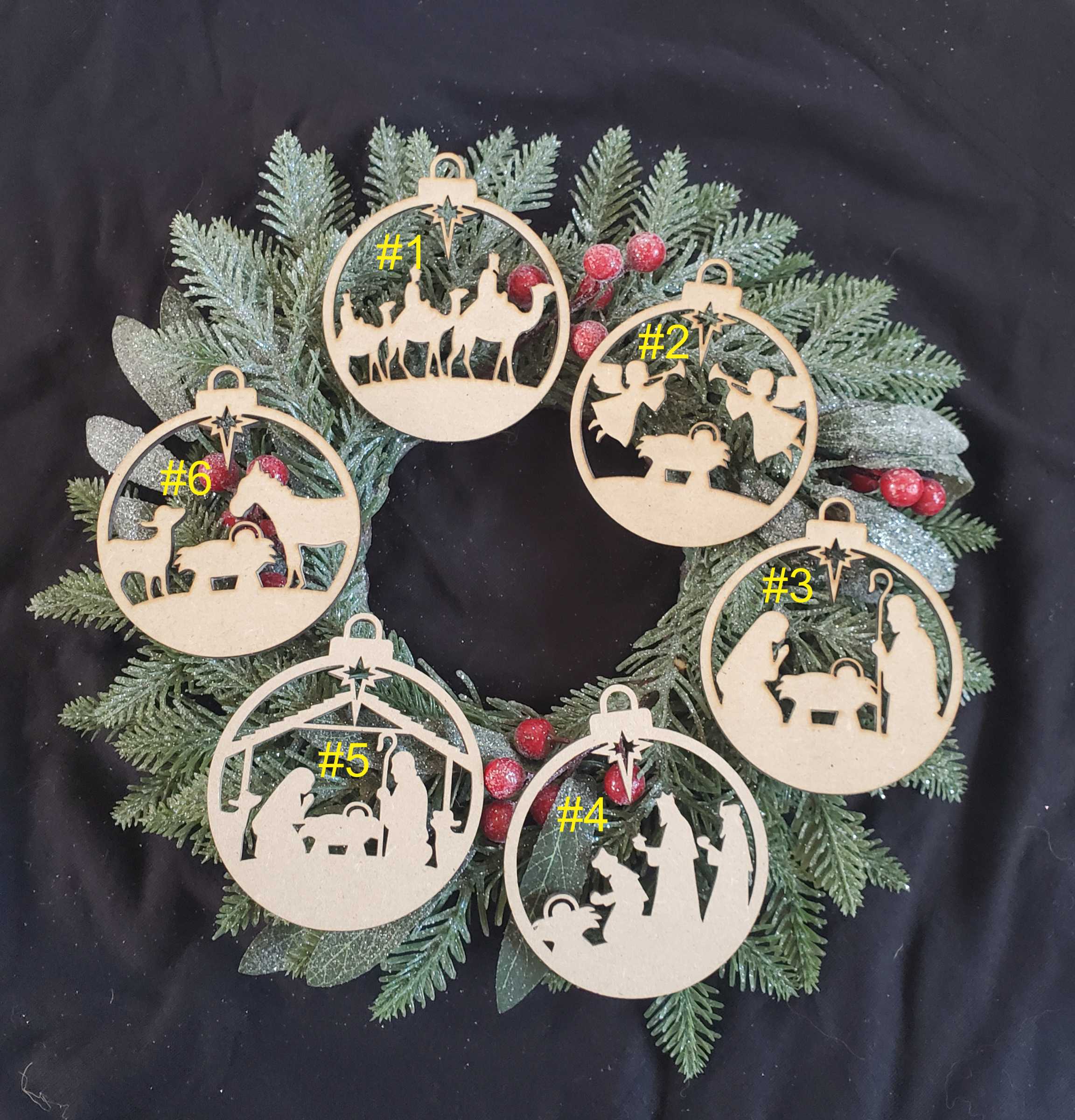 Heart n Sol - Wholesale Ornament - Faith / Christmas story ornament  BLANK0