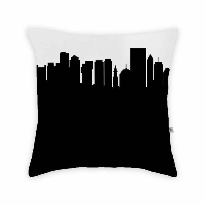 Boston MA Skyline - Almohada grande para venta al por mayor de Anne Cate