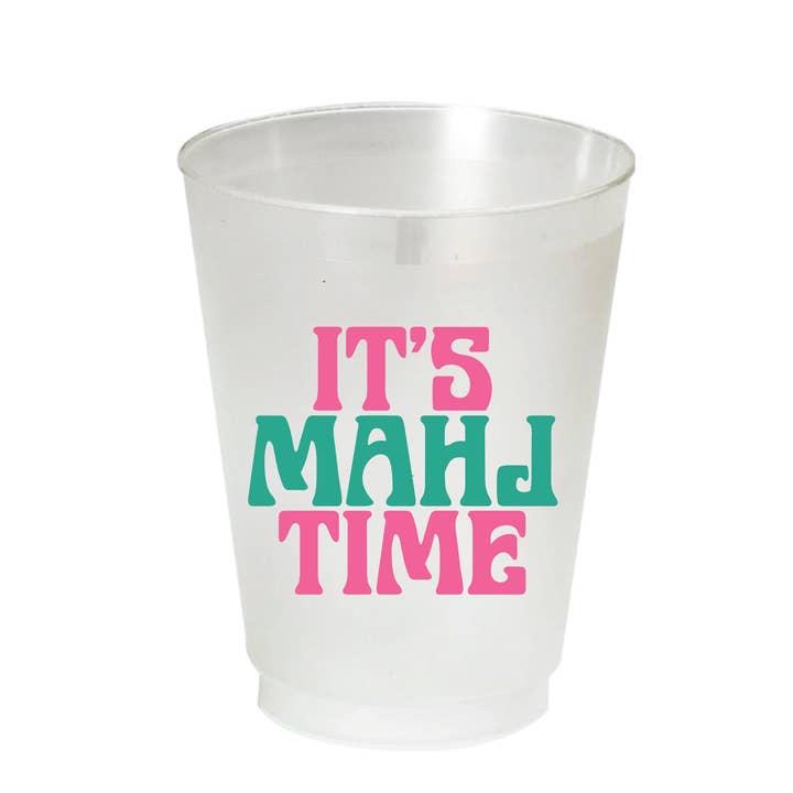 Es ist Mahj-Zeit Frosted 16oz Becher für den Großhandel von Paper, Ribbon & Wrap