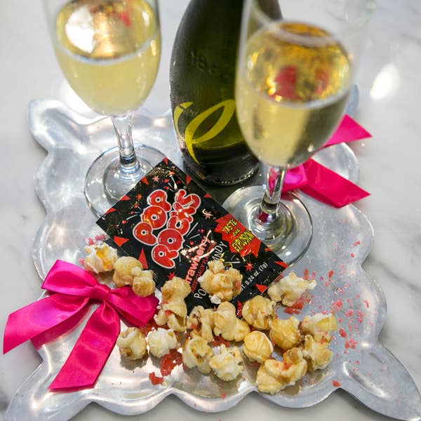 Champagne POP- hergestellt mit echten POP ROCKS!! (GF) für den Großhandel von Cornucopia Popcorn