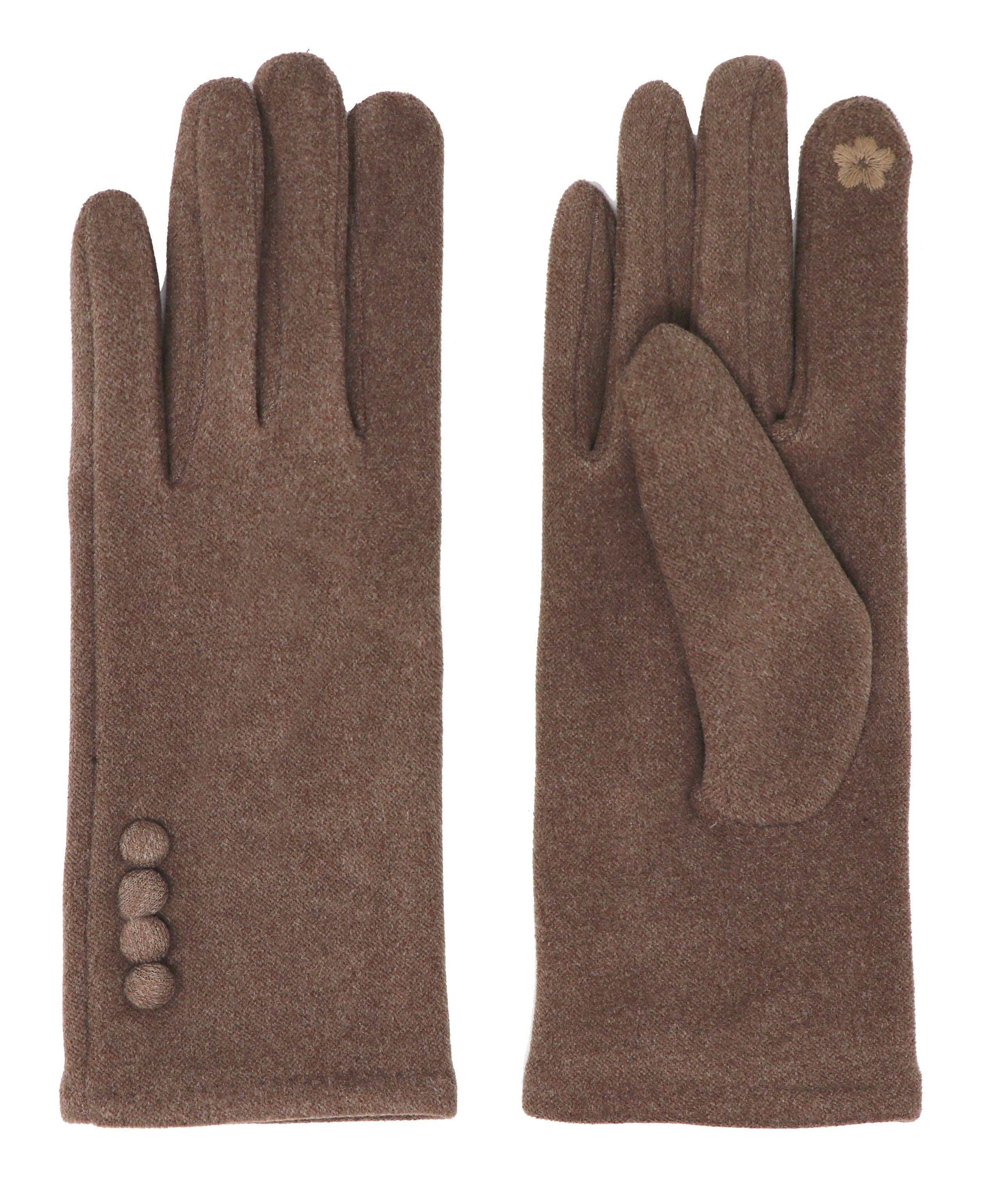 Alba Wholesale – wholesale Gloves – Women's – Four Button Touchscreen Gloves1