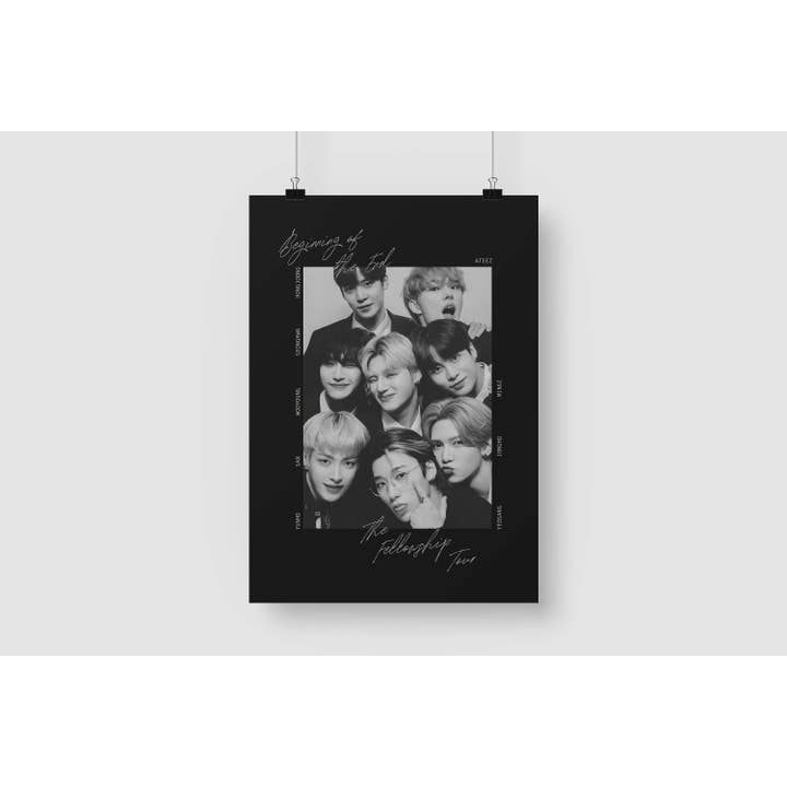 Ateez Inspirou o Poster Print Tour por atacado de RM Design Studio