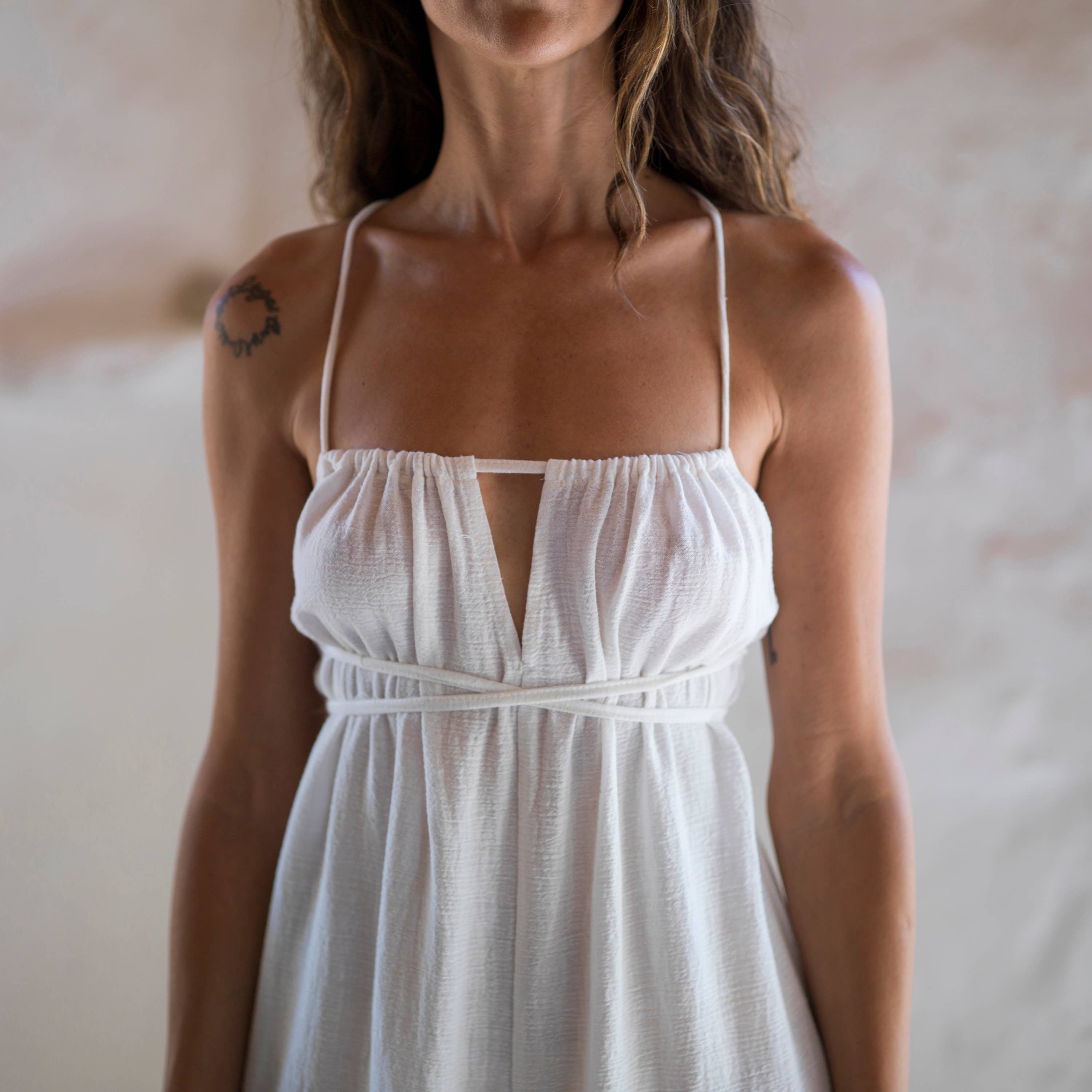 loom.ist – Großhandel Kleid – Damen – Sile Maxi-Kleid mit Schnürung14