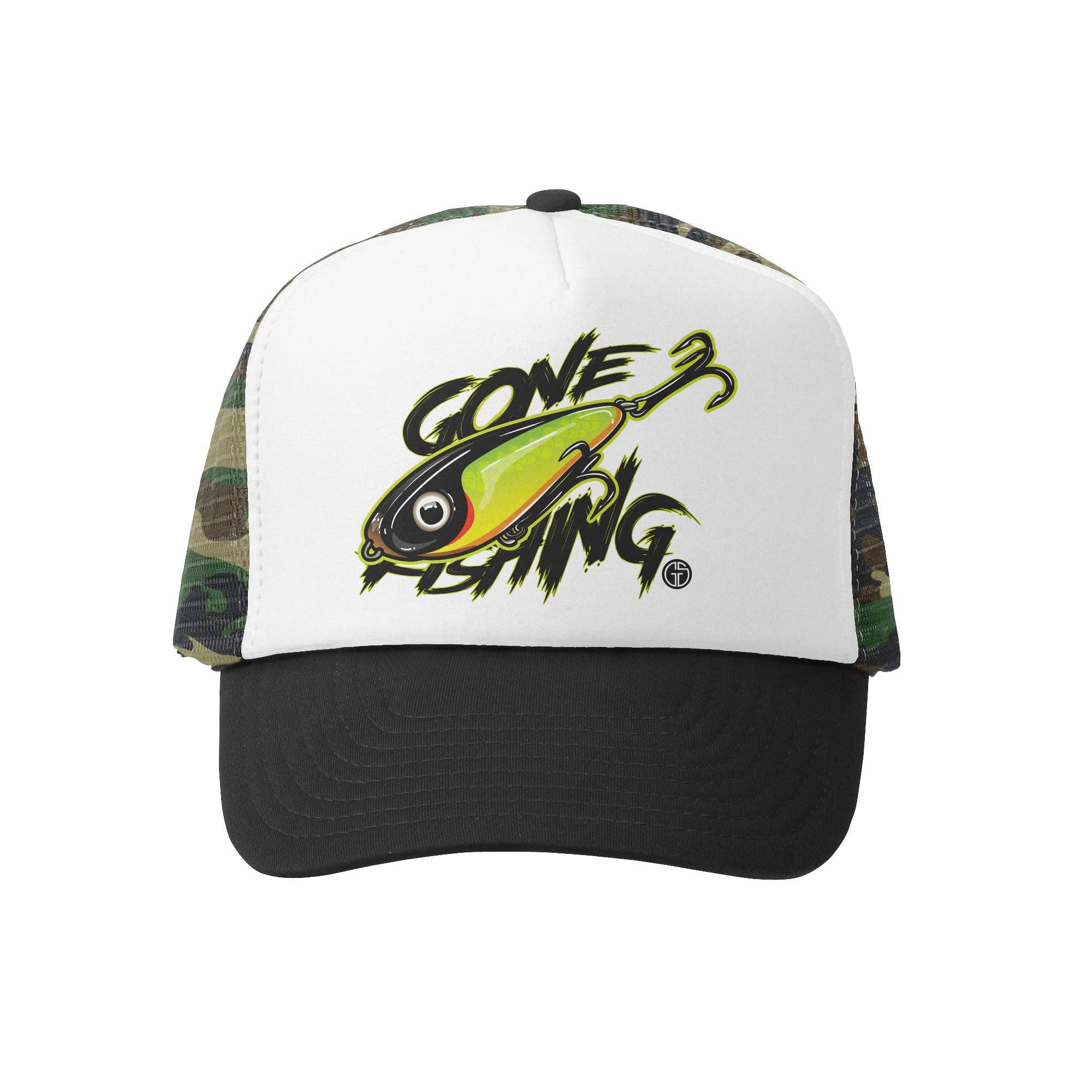 GROM SQUAD - Wholesale Kids Hat - Kids - Gone Fishing Kids Trucker Hat