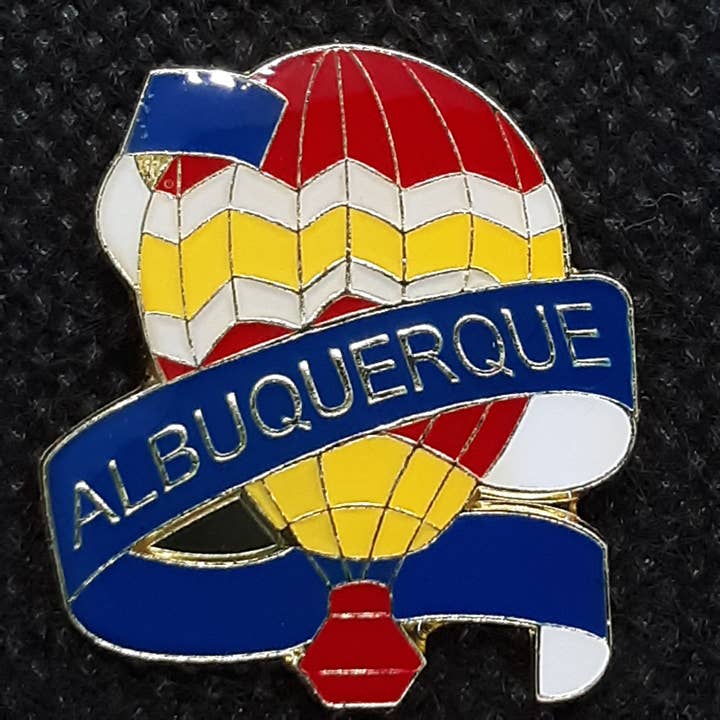 Pin - Albuquerque Yellow Hot Air Balloon for wholesale by Fantastic Souvenirs, Gifts & Collectibles