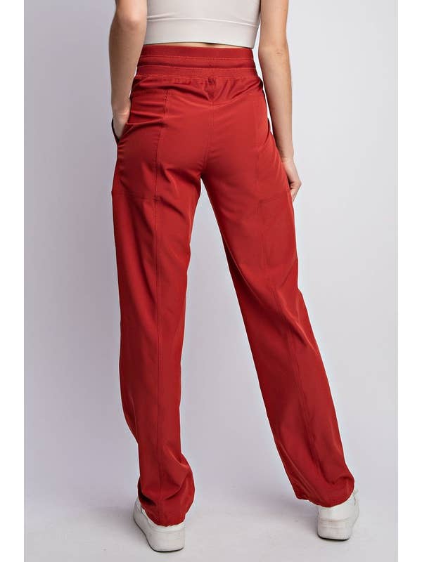 Sunday Morning - Wholesale Pants - Women's - P756237 MID RISE FULL LENGTH OXFORD ST WOVEN PANTS