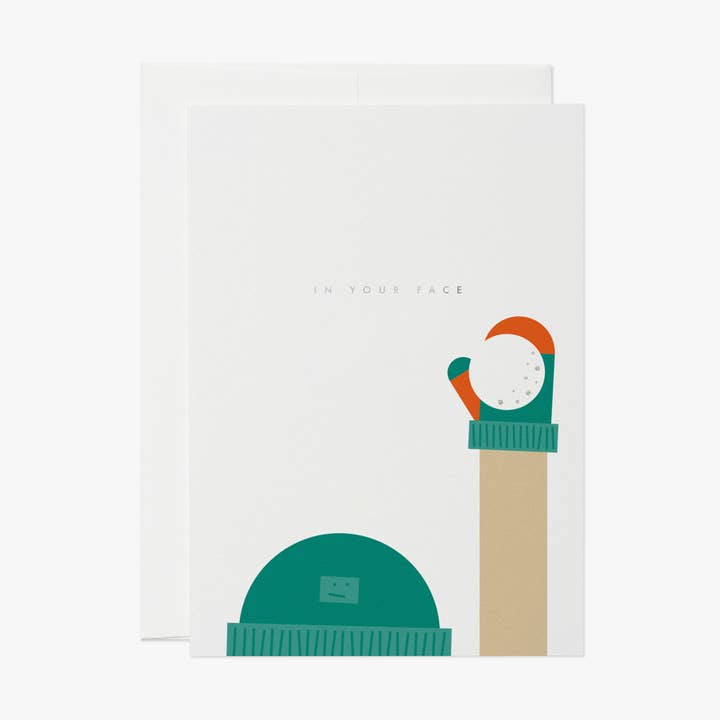 let it snow - carte de Noël amusante, humour de Noël pour la vente par thie studios