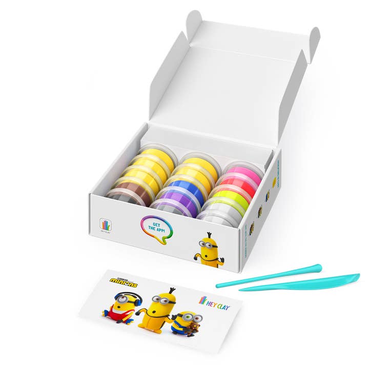 Fat Brain Toy Co. - Wholesale DIY Craft Kit - Hey Clay Minions - NEW