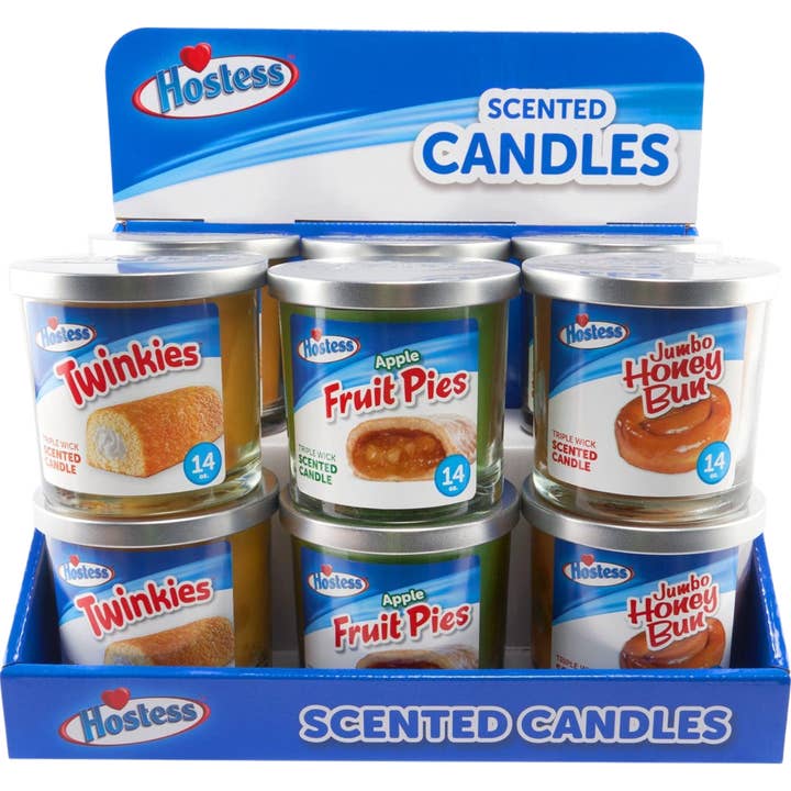 Hostess Sortiment Kerzenanzeige 14 oz für den Großhandel von Cow Crack Wholesale