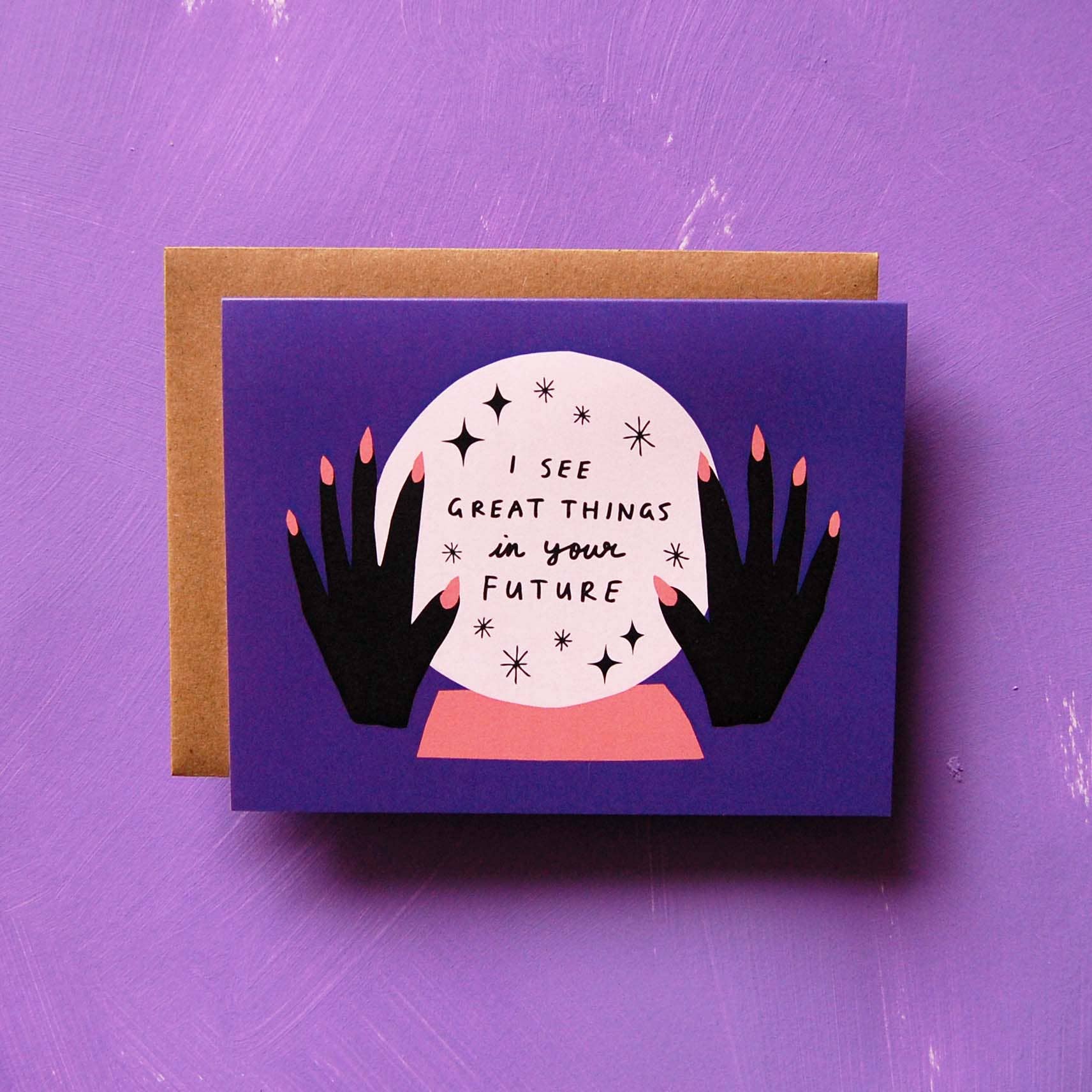 Badger & Burke - Wholesale Aanmoedigingskaartje - Crystal Ball - Wenskaart 1