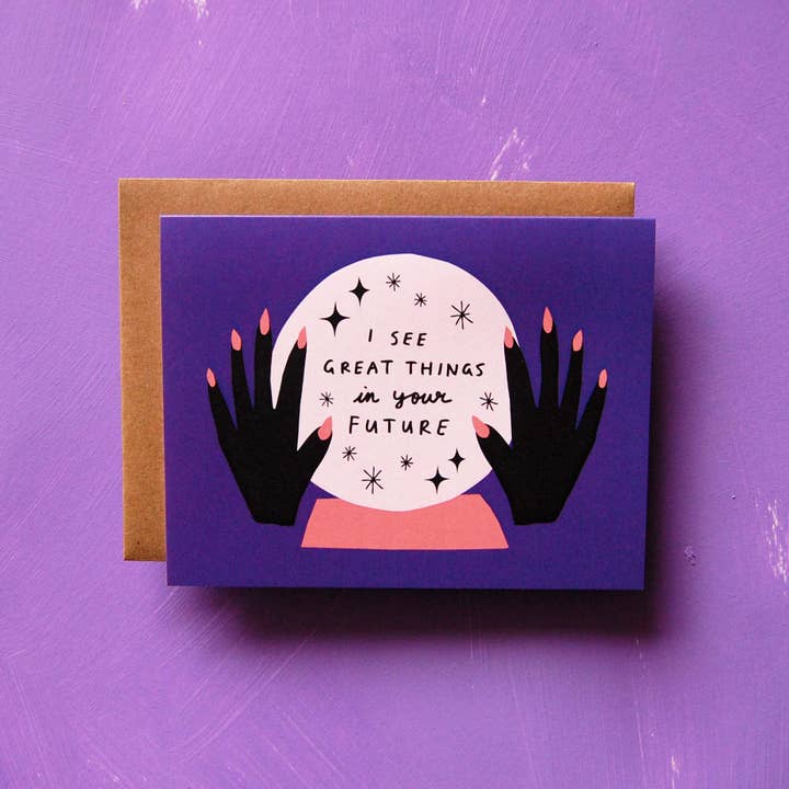 Badger & Burke - Vendita all'ingrosso Biglietti di incoraggiamento - Crystal Ball - Biglietto di auguri 1