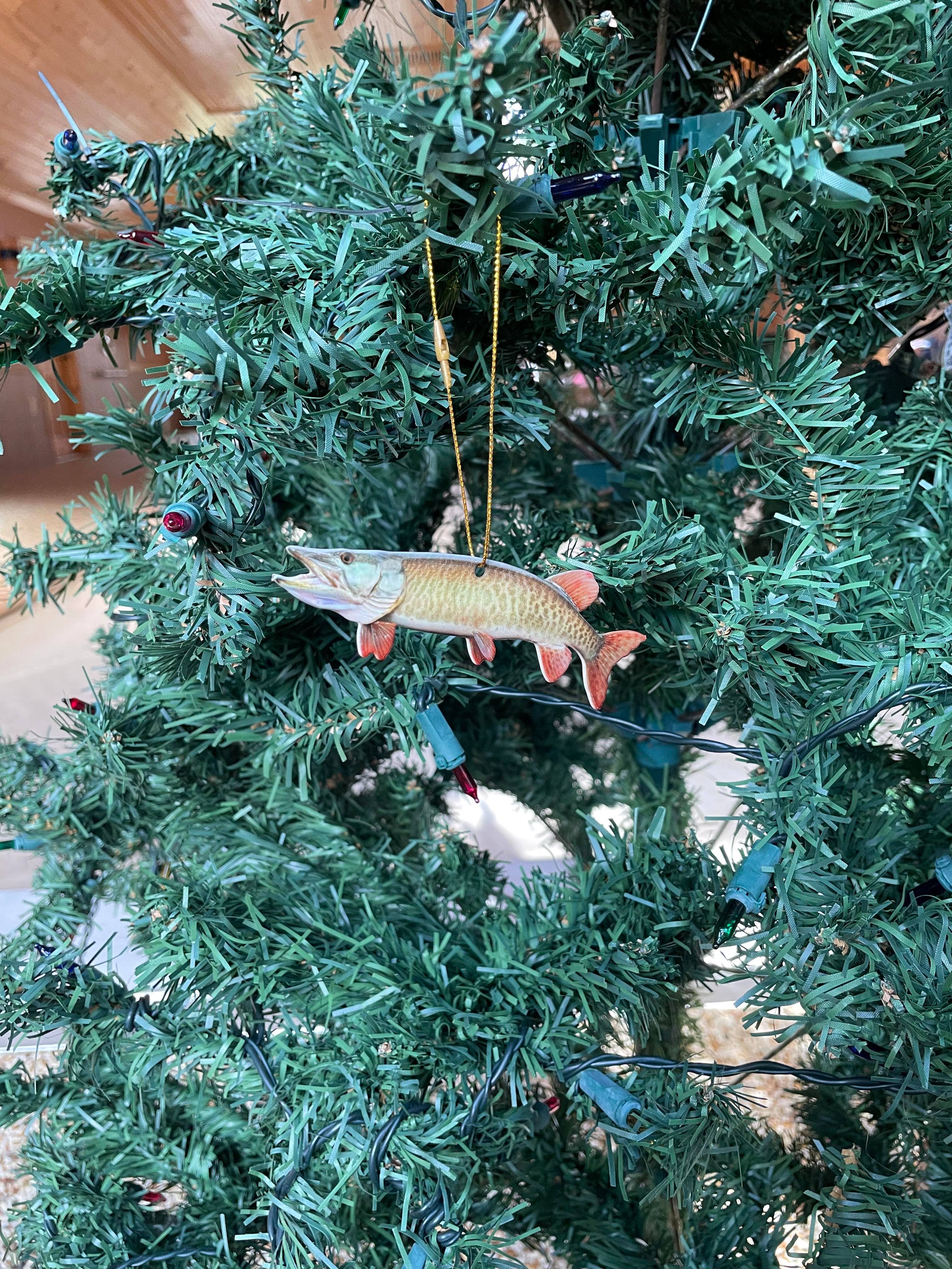 Reelistic Replicas - Wholesale Ornament - Musky Fish Ornament, Realistic Christmas Fishing Ornaments2