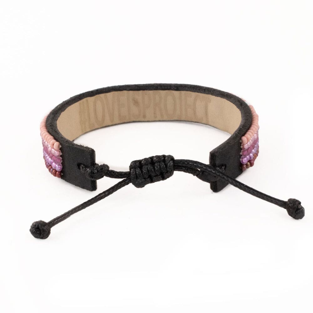 Love Is Project - Wholesale Beaded Bracelet - Ombré LOVE Bracelet - Pink Power1