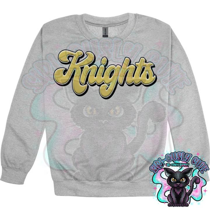 Faux 3D Puff Knights Vegas Gold for wholesale by Siri-Ously Cute