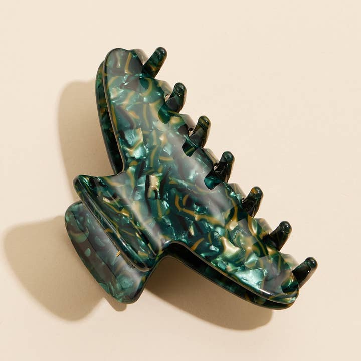 Lilla Haven - Wholesale Hair Clip - Women's - Elegant Marble Acetate Hair Claw Clip - Strong Hold for Everyday Styling