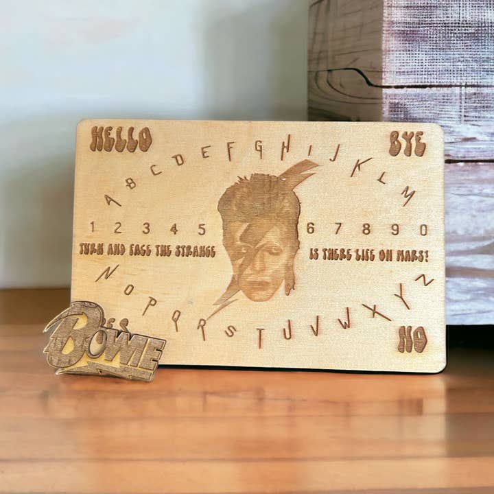 David Bowie Pop Culture Ouija Board for wholesale by Ghoul Mom Designs
