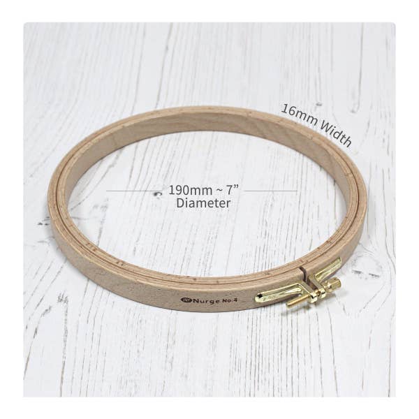 Nurge – wholesale Material för broderi/korsstygn – Nurge 16mm (0,63") Bok Skruvad Broderi Hoops3