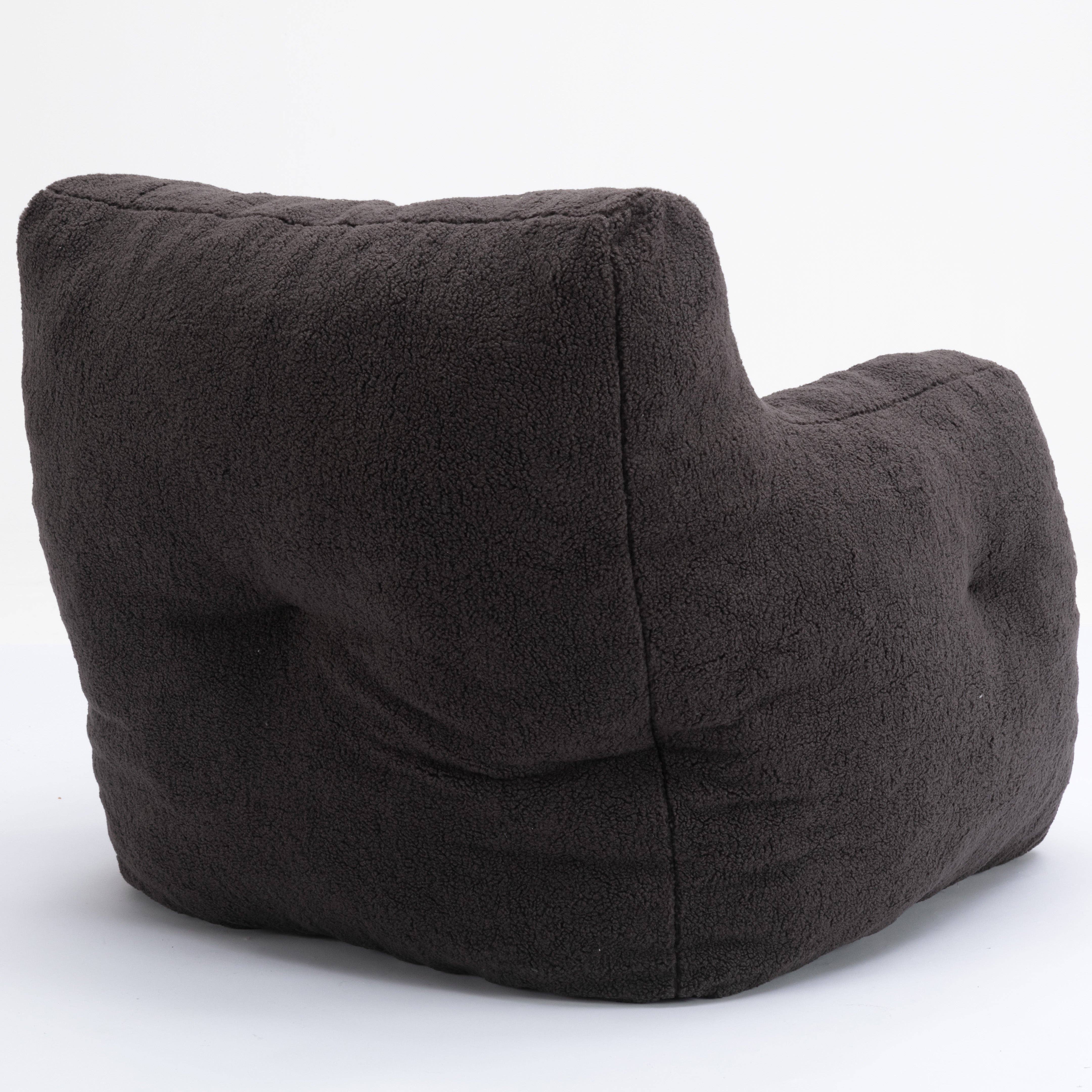 HOMYCASA DESIGN INC - Wholesale Chair - Teddy Fabric Bean Bag Chair Cozy Bedroom Lounge Seat26