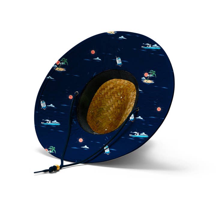 Navy Booze Cruz Islander Hat for wholesale on Faire1