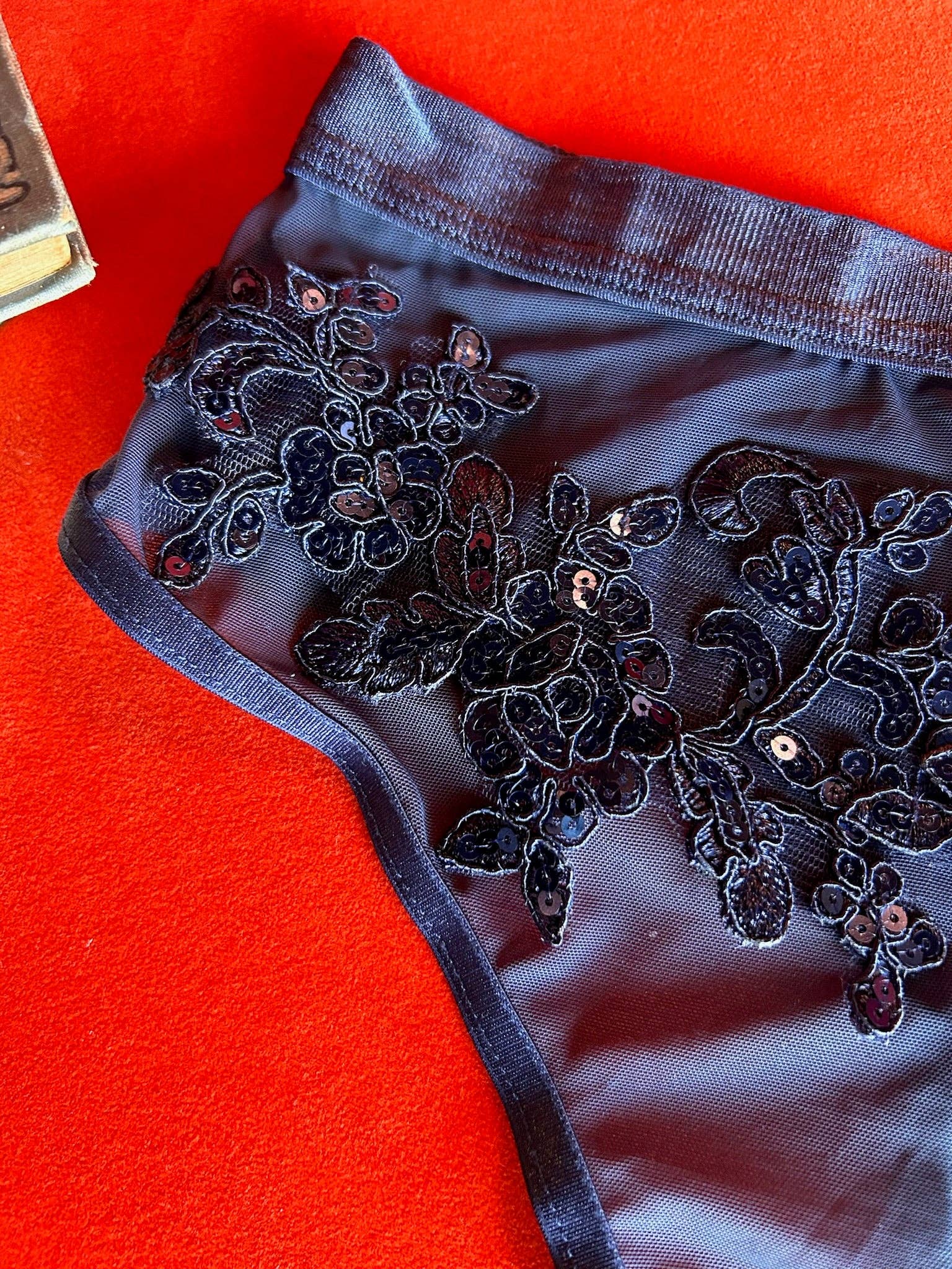 Kilo Brava - Wholesale Underwear - Women's - APPLIQUE MESH HIGH WAIST THONG7