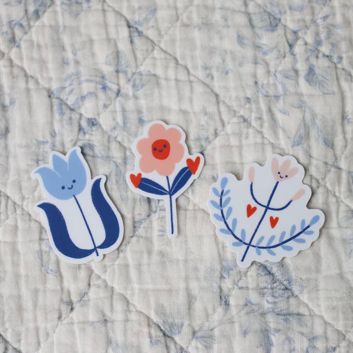 From, Hadley - Wholesale Sticker - Blue Tulip Vinyl Sticker2