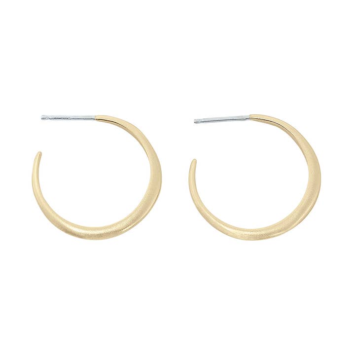 Luna Creciente Hoops - Bronze for wholesale by Cielomar Jewelry