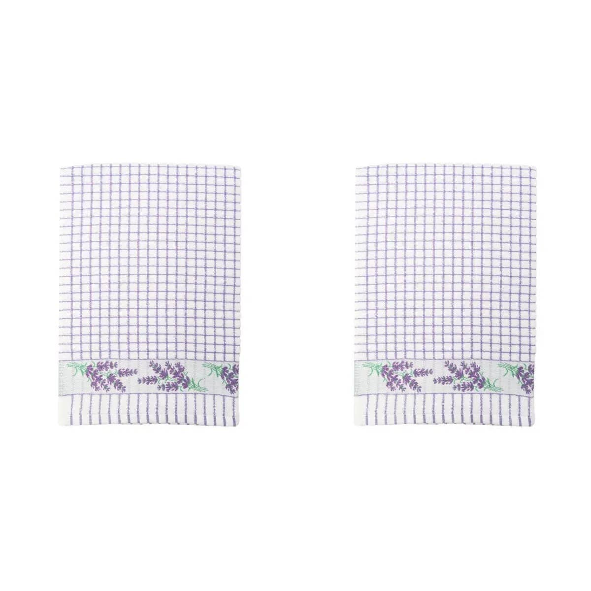 Dublin Gift Company - Wholesale Tea Towel - Poli Dri Jacquard Lavender Sprig Tea Towel