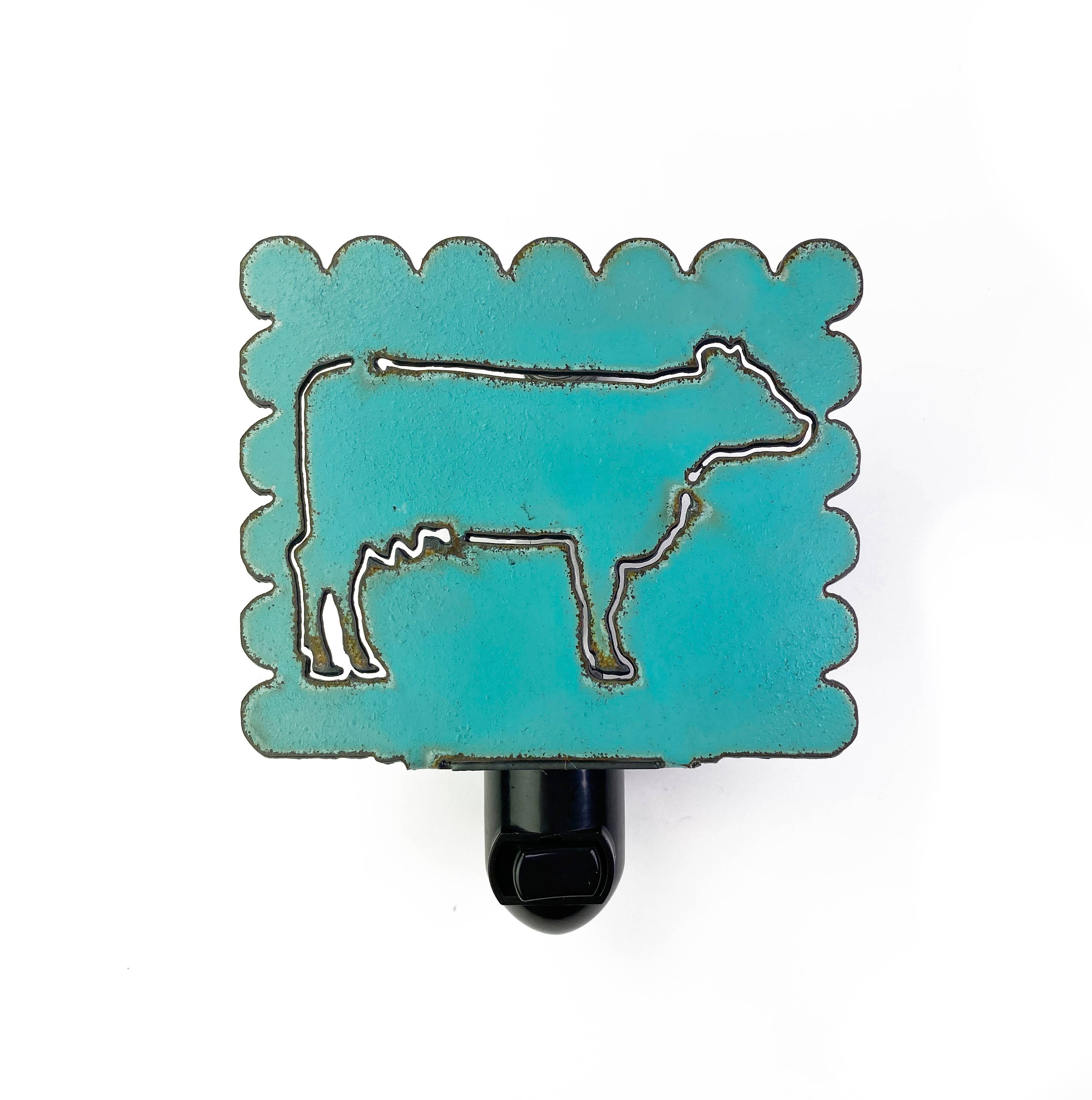 Iron Jewel - Wholesale Nachtlampje - Koe Boerderij Nachtlampje Boerderij rustiek metalen bord cowboy eco3