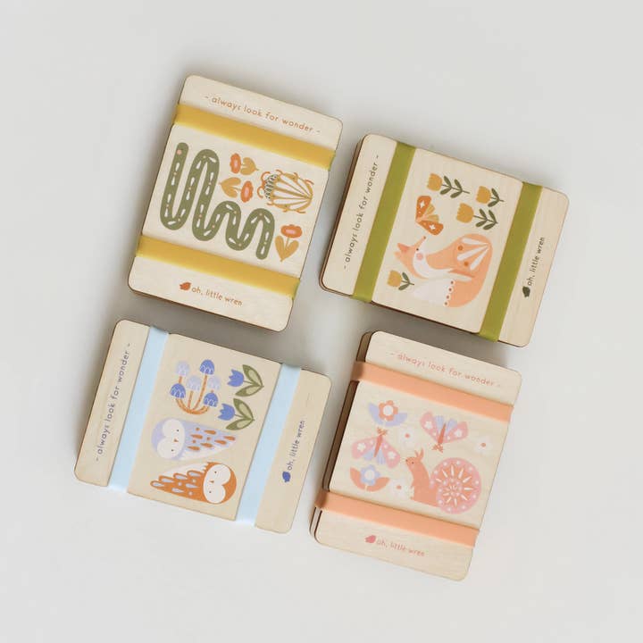 oh, little wren - Wholesale DIY craft kit – Child - Little Nature Press - Mini Wooden Flower Press - Squirrel4