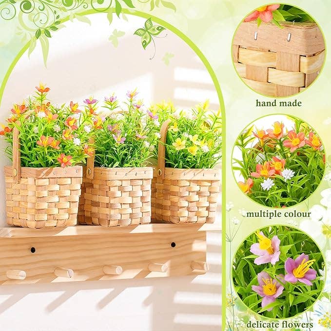 Crover - Wholesale Artificial Flowers - Artificial Spring Flower Basket – Gypsophila Hedyotis2