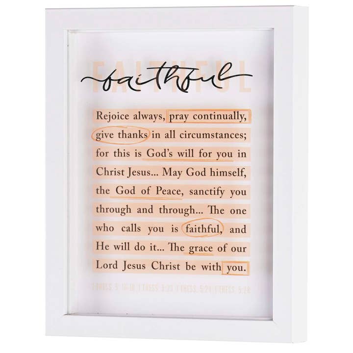 Cottage Garden – wholesale Decorative tabletop object – Framed Art Faithful 8X102