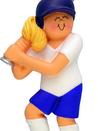 Softball: Female, Blonde for wholesale by Ornament Central