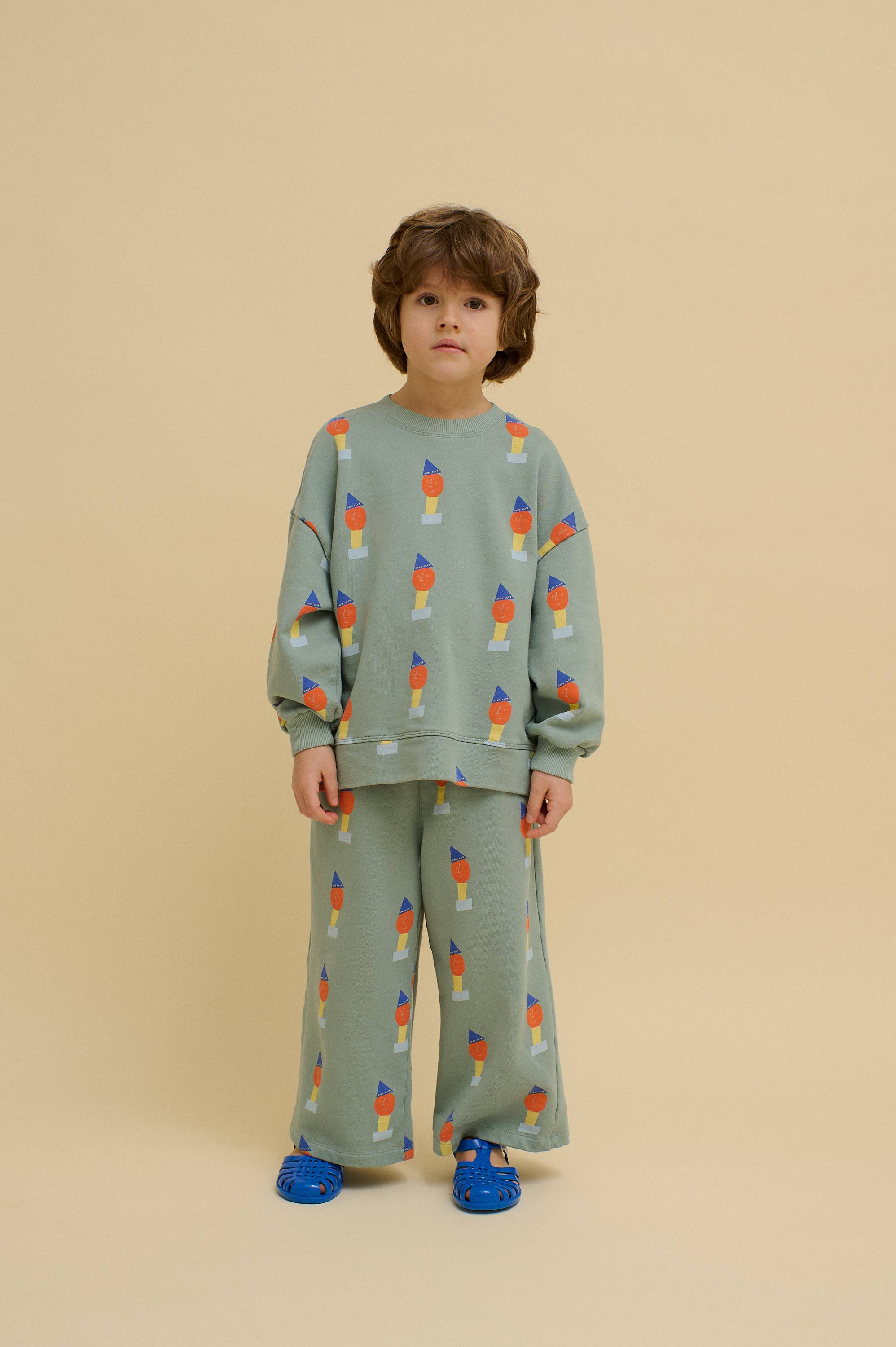 Green PLAYFUL WIDE PANTS for wholesale on Faire0