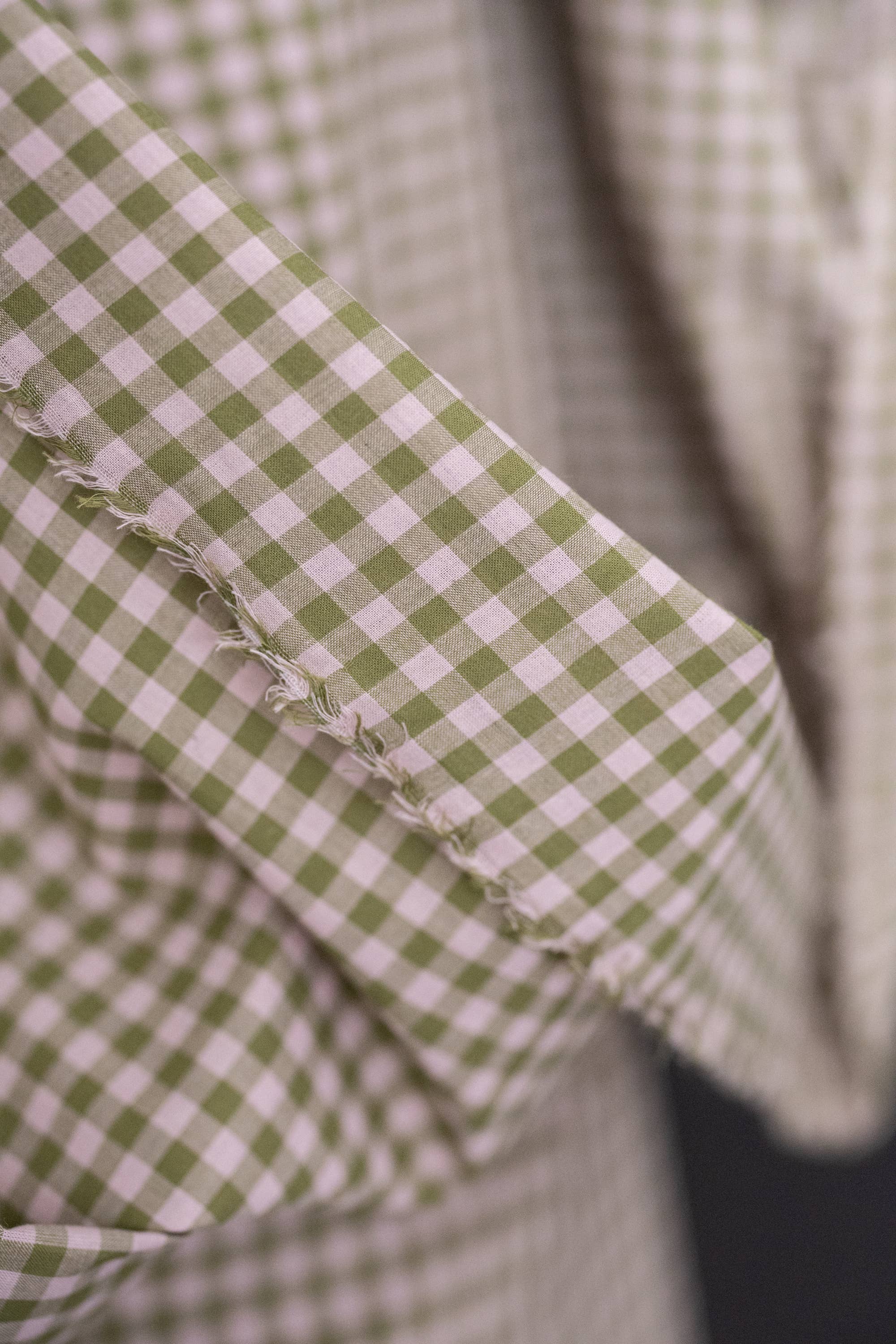 Merchant and Mills – wholesale Fabric – Artichoke Watercolour Cotton Check 3