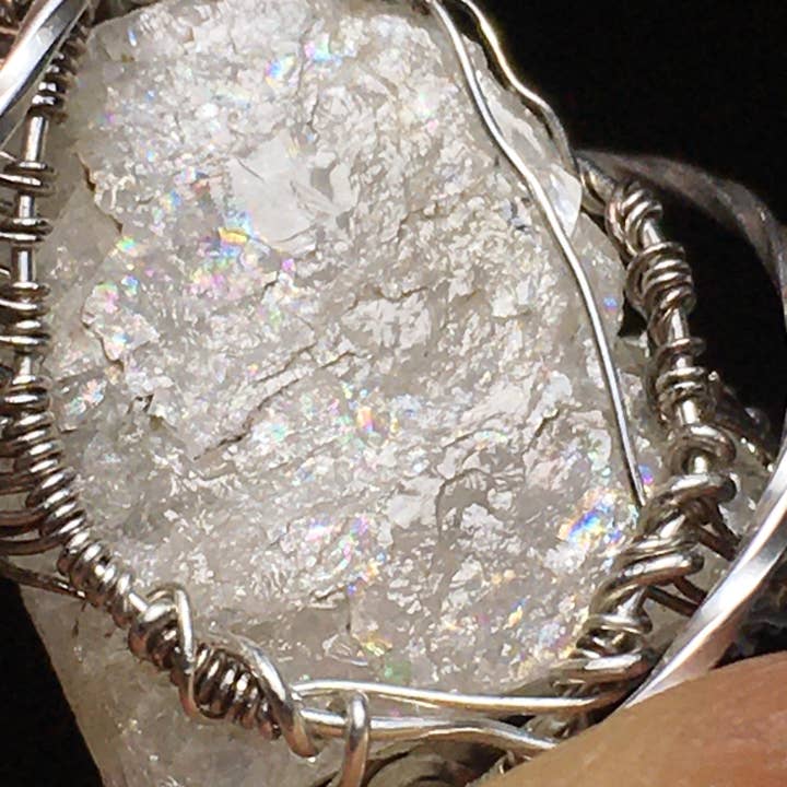 Wildheart Crystals - Wholesale Individual Charm/Pendant - Brazilian Phenacite Silver Wire-Wrap Pendant3