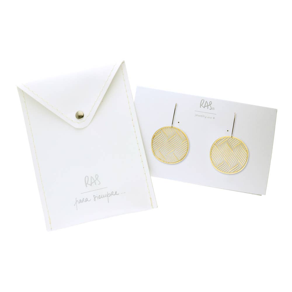 RAS - Vendita all'ingrosso Orecchini pendenti - Duna Oro Pendiente1