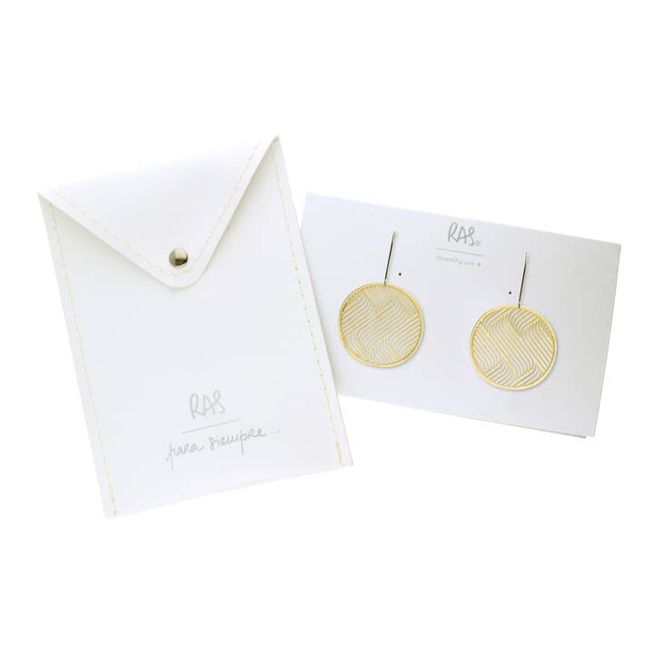 RAS - Vendita all'ingrosso Orecchini pendenti - Duna Oro Pendiente1