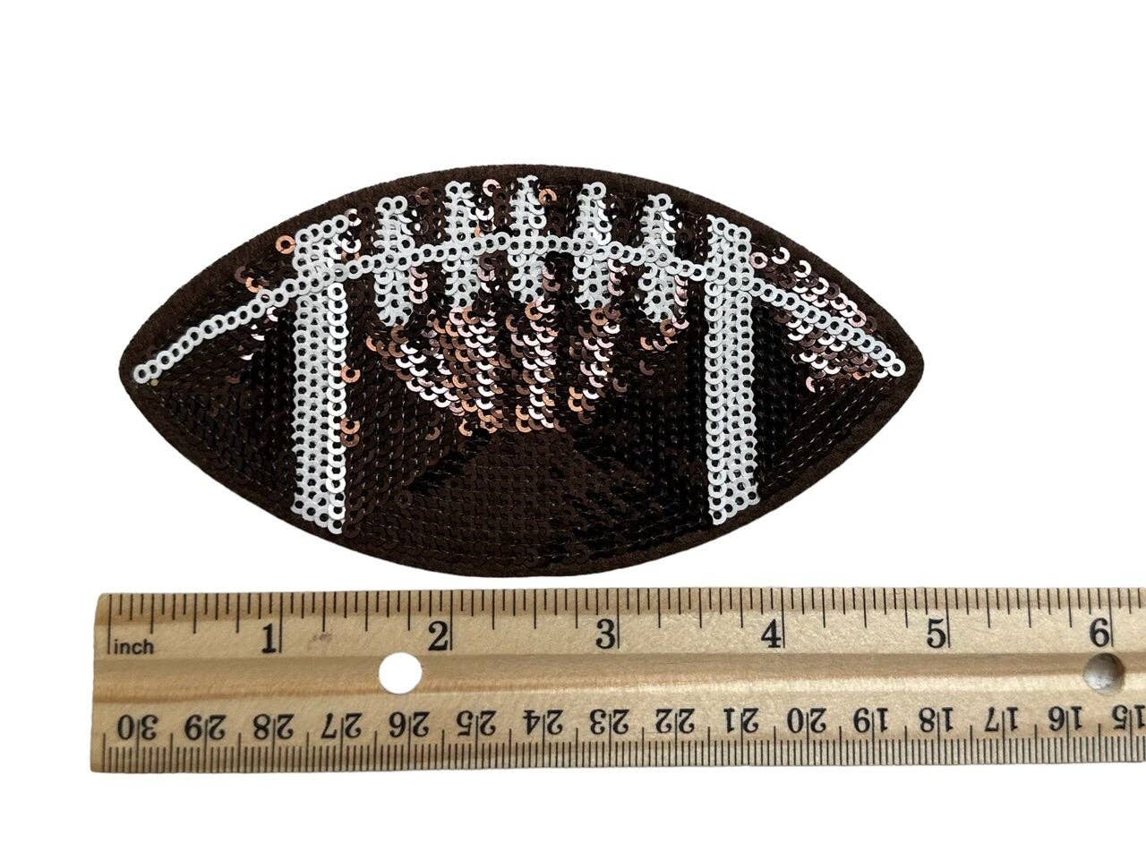 Rosie Posie Patches - Vendita all'ingrosso Toppe - Toppa termoadesiva con paillettes a forma di pallone da calcio 5"1