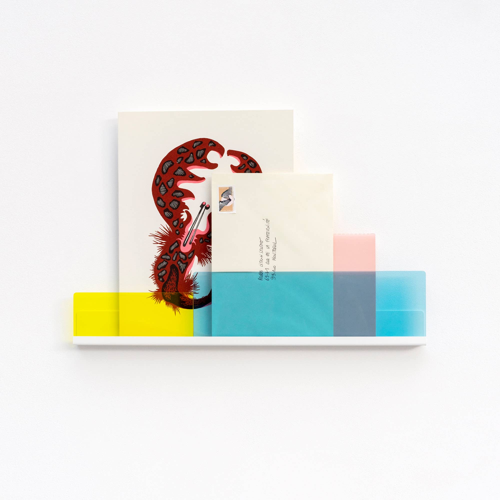 REMOVED BRAND - Vendita all'ingrosso Mensole da parete - CONFEZIONE DA 2 Shelf-Cimaises BLETTE blu e verde8