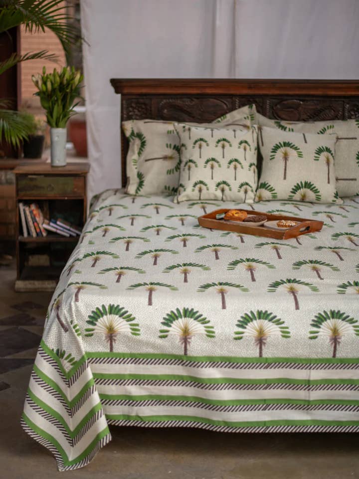 Capa de Cama Ecológica - Banana Country por atacado de Asami Concept