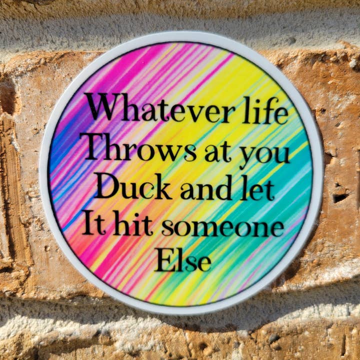 3 inch Water resistant laminated vinyl sticker for wholesale by Kodaandmom