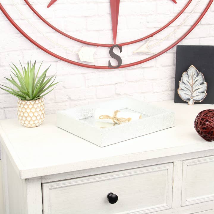 Cheungs Home Decor - Wholesale Decorative Tray - Labai Shagreen Mirrored Tray - Small | 8 colors |23