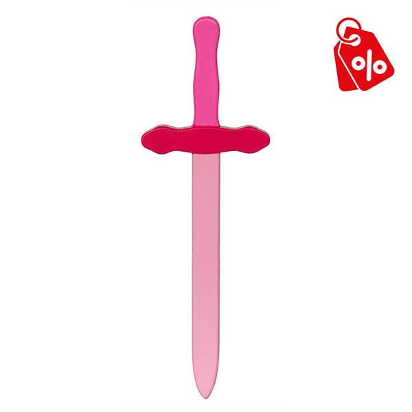 JUMI - Wholesale Wood Toy - Kids - Pink Wooden Sword0
