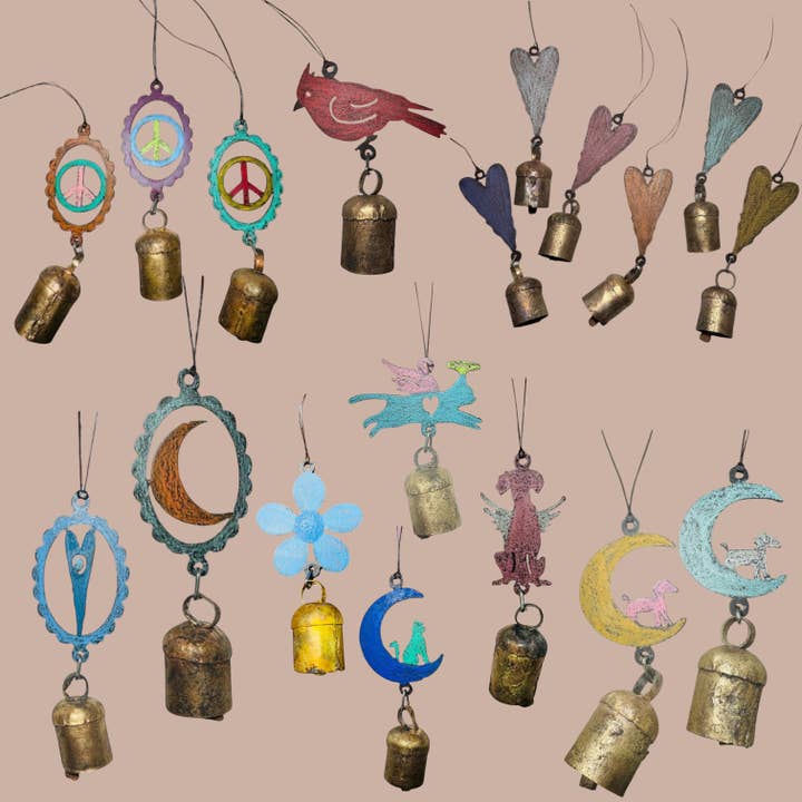 Cardinal wind chime retro Bird Car Charm Metal ornaments and other Purchase Wholesale small wind chimes. Free Returns & Net 60 Terms on Faire trending on Faire.