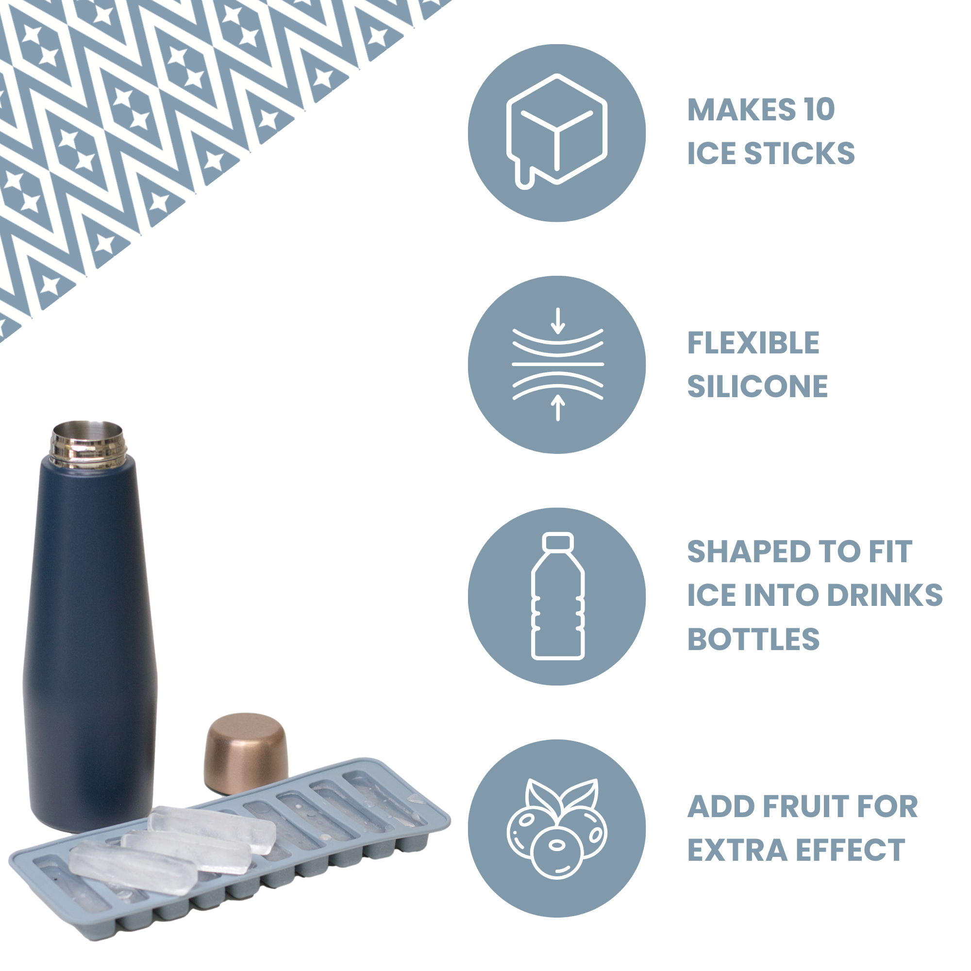 UBERSTAR - Vendita all'ingrosso Vassoi/stampi per ghiaccio - Ice Sticks - Stampi per Ghiaccio a Bastoncino per Bottiglie13